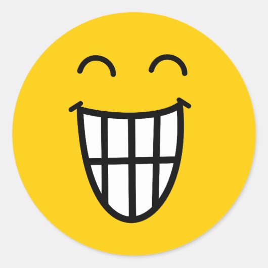 Rond het gezicht ronde sticker (Voorkant)