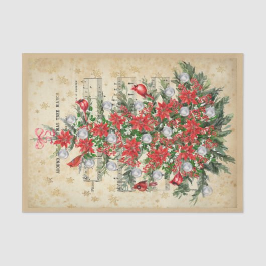 Rond het kerstboompapier tissuepapier (Voorkant)