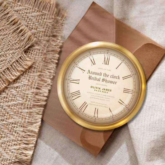 Rond het vrijgezellenfeest van de klok kaart