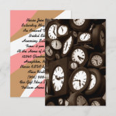 Rond het Vrijgezellenfeest van de klok neapolitan Kaart (Voorkant / Achterkant)