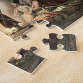 Rond het Vuur van de Camp (kleurenlitho) Legpuzzel (Zijkant)