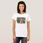 Rond het Vuur van de Camp (kleurenlitho) T-shirt (Voorkant volledig)