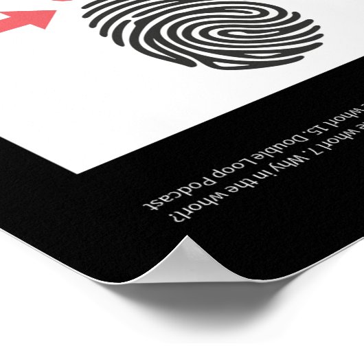 Rond het Whorl-poster Poster (Hoek)