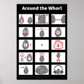 Rond het Whorl-poster Poster (Voorkant)