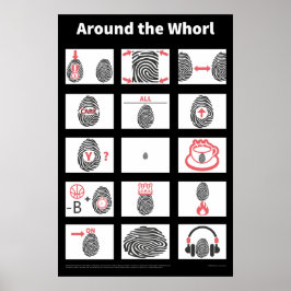 Rond het Whorl-poster Poster