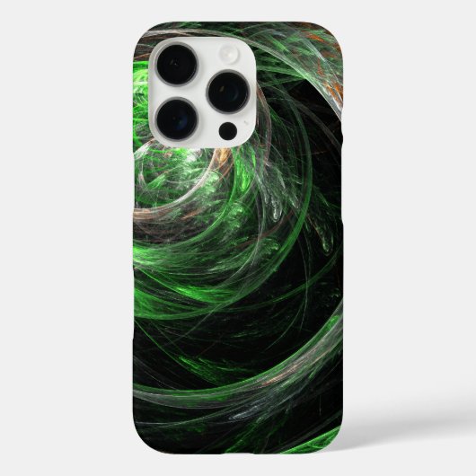 Rond het World Green Abstract Art iPhone 6 Hoesje (Achterkant)