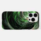 Rond het World Green Abstract Art iPhone 6 Hoesje (Achterkant (horizontaal))