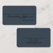 Rond hoekje — Artistisch Visitekaartje met houtsko (Voorkant / Achterkant)