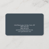 Rond hoekje — Artistisch Visitekaartje met houtsko (Achterkant)