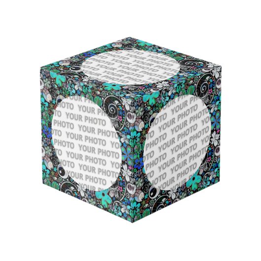 Rond in vierkant Lijst 3 + je foto (Voorkant hoekig)