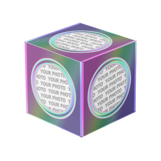 Rond in vierkant Lijst contour 03 + uw foto (Achter hoekig)