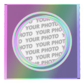 Rond in vierkant Lijst contour 03 + uw foto (Voorkant)