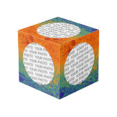 Rond in vierkant Lijst splaatstet 4 + je foto (Achter hoekig)