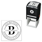 Rond Initiaal retouradres Zelfinkkend stempel (In situ)