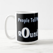 Rond is een vorm koffiemok (Links)