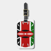 Rond Keniaans motief: een nationaal symbool Bagagelabel (Voorkant verticaal)