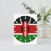 Rond Keniaans motief: een nationaal symbool Briefkaart (Staand voorkant)