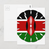 Rond Keniaans motief: een nationaal symbool Briefkaart (Voorkant / Achterkant)