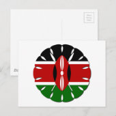Rond Keniaans motief: een nationaal symbool Briefkaart (Voorkant / Achterkant)
