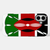 Rond Keniaans motief: een nationaal symbool Case-Mate iPhone Case (Achterkant (horizontaal))