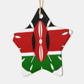 Rond Keniaans motief: een nationaal symbool Keramisch Ornament (Links)