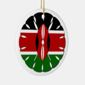 Rond Keniaans motief: een nationaal symbool Keramisch Ornament (Rechts)