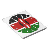 Rond Keniaans motief: een nationaal symbool Notitieblok (Schuin)