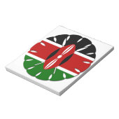 Rond Keniaans motief: een nationaal symbool Notitieblok (Linkerzijde)