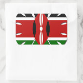 Rond Keniaans motief: een nationaal symbool Rechthoekige Sticker (Tas)