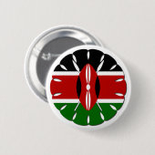 Rond Keniaans motief: een nationaal symbool Ronde Button 5,7 Cm (Voorkant /achterkant)