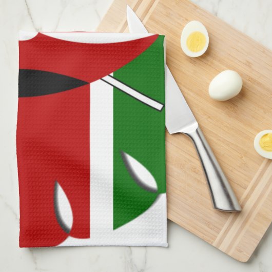 Rond Keniaans motief: een nationaal symbool Theedoek (Quarter Fold)