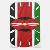 Rond Keniaans motief: een nationaal symbool Theedoek (Verticaal)