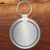Rond kerst robin Sleutelhanger (Achterkant)