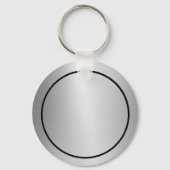 Rond kerst robin Sleutelhanger (Achterkant)