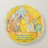 Rond kussen - Winnie de Poeh (Achterkant)