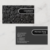 Rond Label - Abstract 181112 - Exotisch metaal (Voorkant / Achterkant)