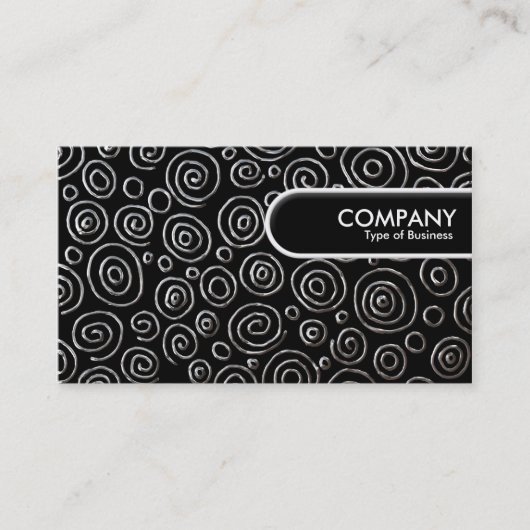 Rond Label - Abstract 181112 - Exotisch metaal (Voorkant)