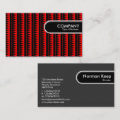 Rond Label - Aztec Patroon - Rood (Voorkant / Achterkant)