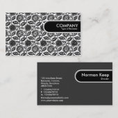 Rond Label - Floral Pattern 280313 (Voorkant / Achterkant)