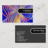 Rond Label - Fractal Abstract 061012d (Voorkant / Achterkant)