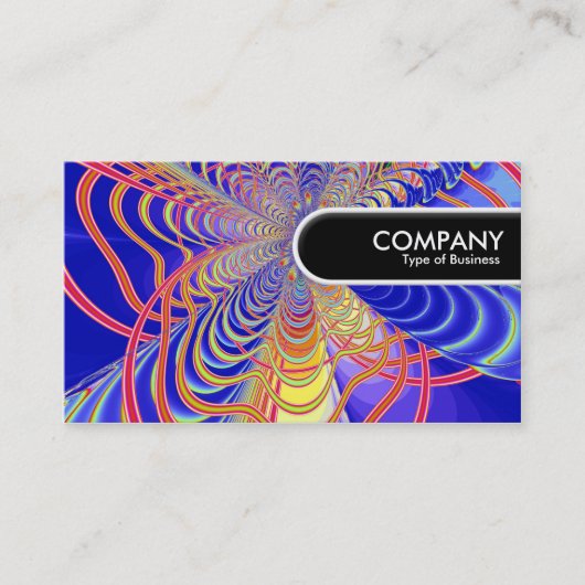 Rond Label - Fractal Abstract 061012d (Voorkant)