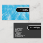 Rond Label rand - Blauwe curven (Voorkant / Achterkant)