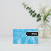 Rond Label rand - Blauwe curven (Staand voorkant)