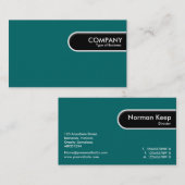 Rond Label rand - Blauwgroen (Voorkant / Achterkant)