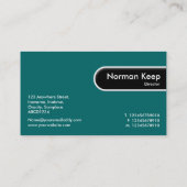 Rond Label rand - Blauwgroen (Achterkant)