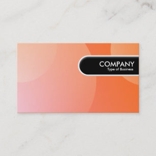 Rond Label rand - Bubble Cloud Oranje