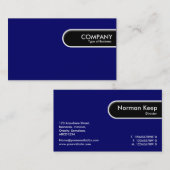 Rond Label rand - donkerblauw (Voorkant / Achterkant)