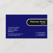 Rond Label rand - donkerblauw (Achterkant)