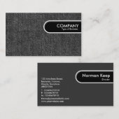 Rond Label rand - Faded zwarte jeans (Voorkant / Achterkant)