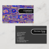 Rond Label rand - Fractal Abstract 061012a (Voorkant / Achterkant)